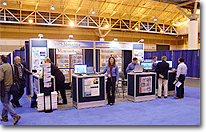 Visitors at MeteoStar's booth